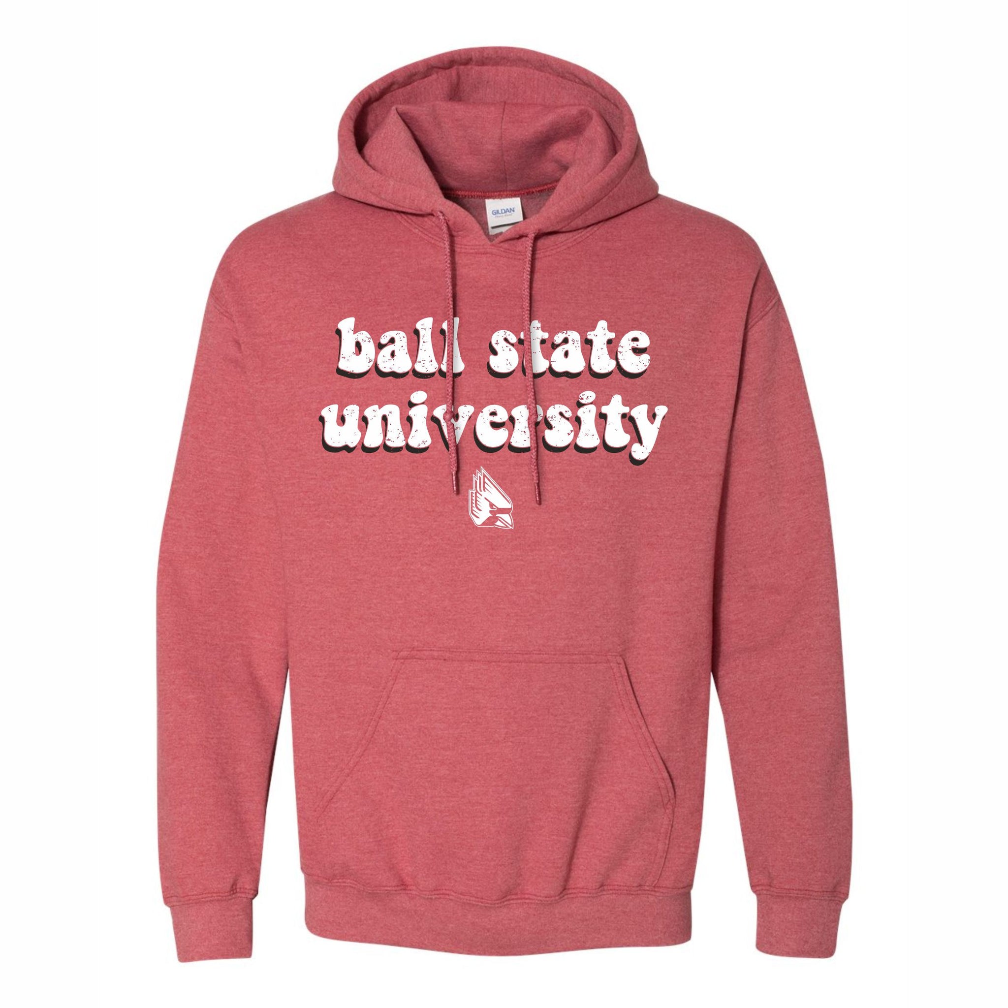 Gameday Gear BSU Cardinals Men s Red Retro Hoodie HSS XL