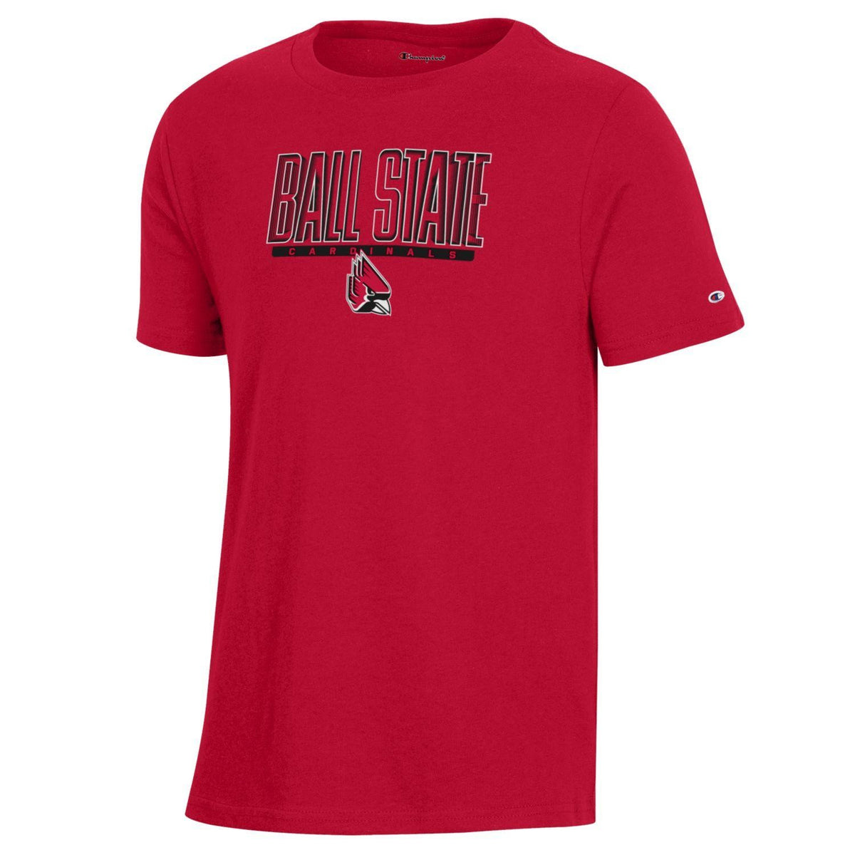 BSU Cardinals Youth Gradient Emblem T-Shirt – Ball State Team Store