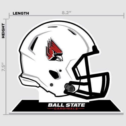 BALL STATE CARDINALS FOOTBALL HELMET STANDEE MASCOT – Ball State Team Store