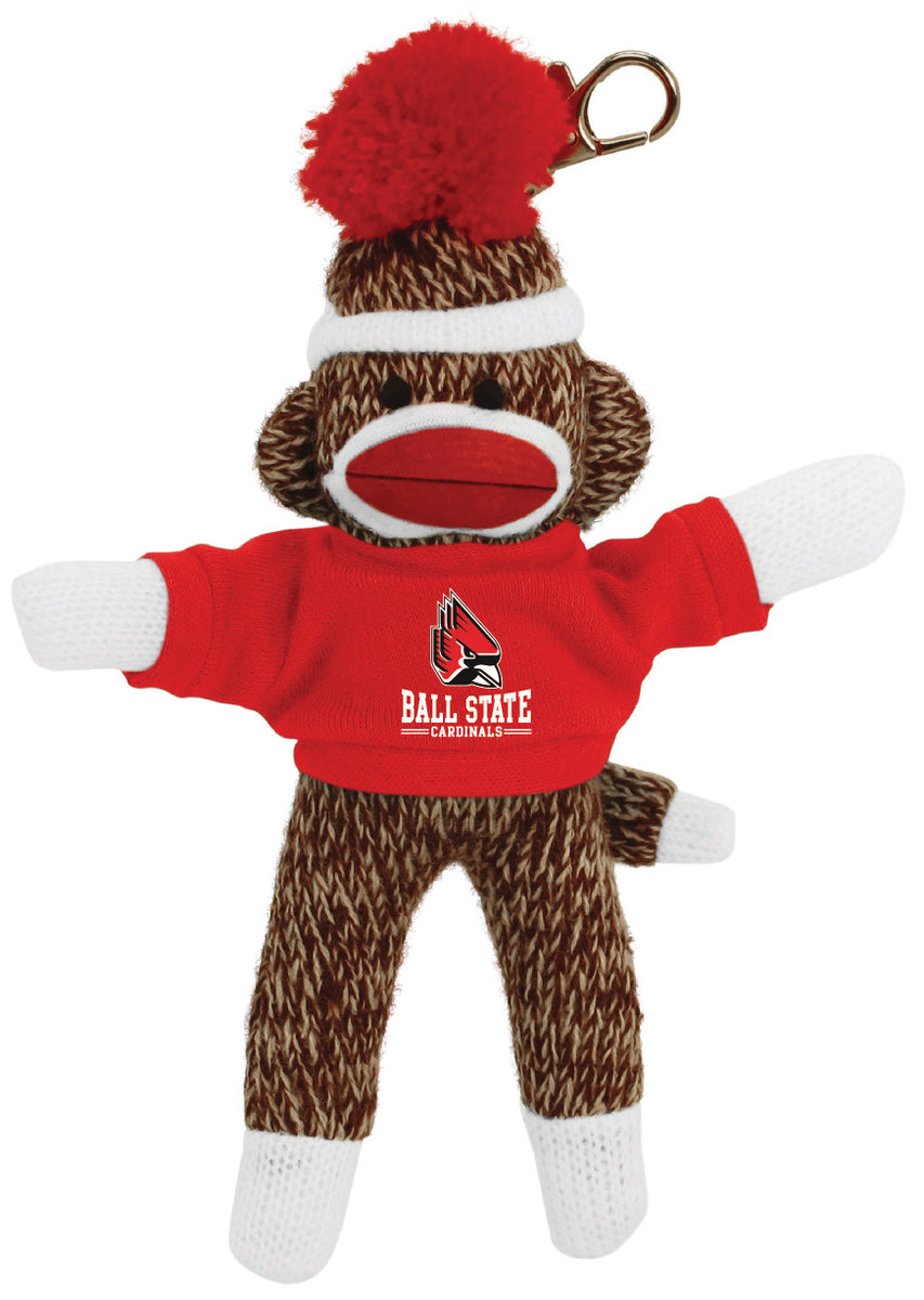 Allstate Keychains Ball State Sock Monkey Keychain – Ball State Team Store